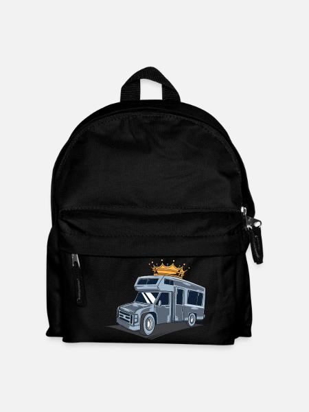 Camper / Caravan / Camping - Kids' Backpack - black