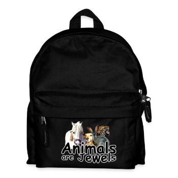 Animaux Bijoux Animaux Bien-être animal Cadeau - Sac à dos Enfant - noir - Devant