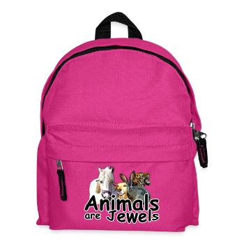 Animaux Bijoux Animaux Bien-être animal Cadeau - Sac à dos Enfant - fuchsia - Devant