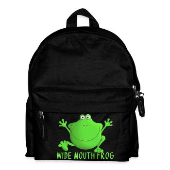 Laughing frog - Kids' Backpack - black - Front