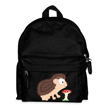 Igel Waldtiere-Serie - Kinder Rucksack - Schwarz - Vorne
