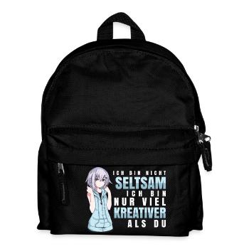 Anime - Kreativer als du - Kinder Rucksack - Schwarz - Vorne