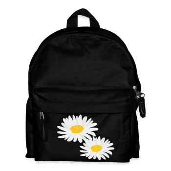 Marguerites de fleurs - Sac à dos Enfant - noir - Devant