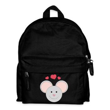 Sweet laughing mouse - gift - gift idea - Kids' Backpack - black - Front