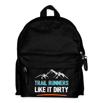 Trail Runners Like It Dirty - Kids' Backpack - black - Front