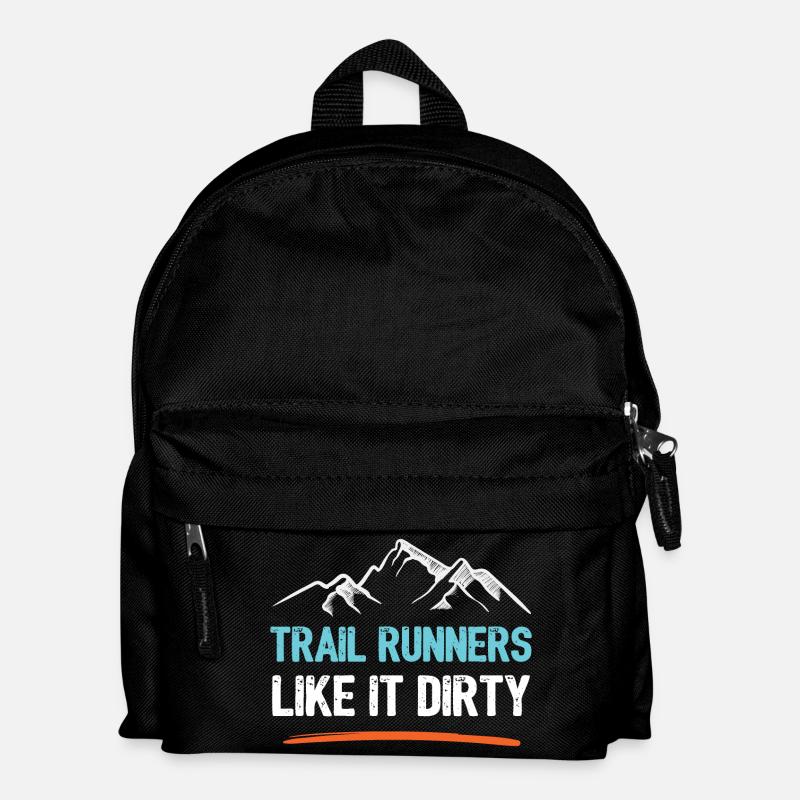 Trail Runners Like It Dirty - Kids' Backpack - black