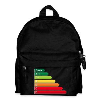 SF Energieetikett - Kinder Rucksack - Schwarz - Vorne