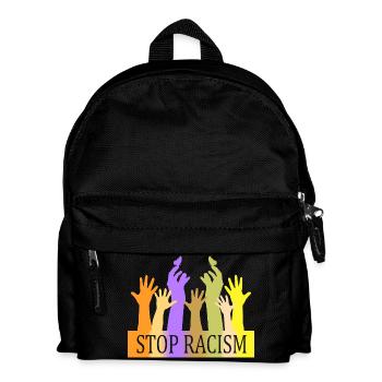 Stop au racisme - Sac à dos Enfant - noir - Devant