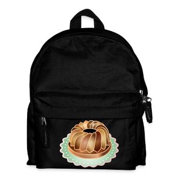 The popular Gugelhupf in retro look for baking fans - Kids' Backpack - black - Front