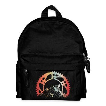 Fahrrad Bike Ohne Akku Weil ich es kann geschenk - Kinder Rucksack - Schwarz - Vorne