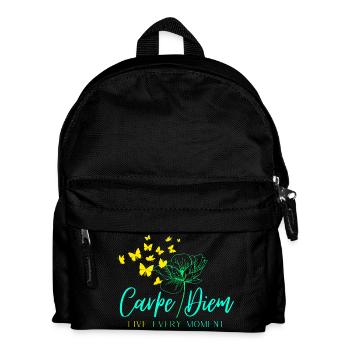 Carpe Diem LIVE EVERY MOMENT - Kids' Backpack - black - Front