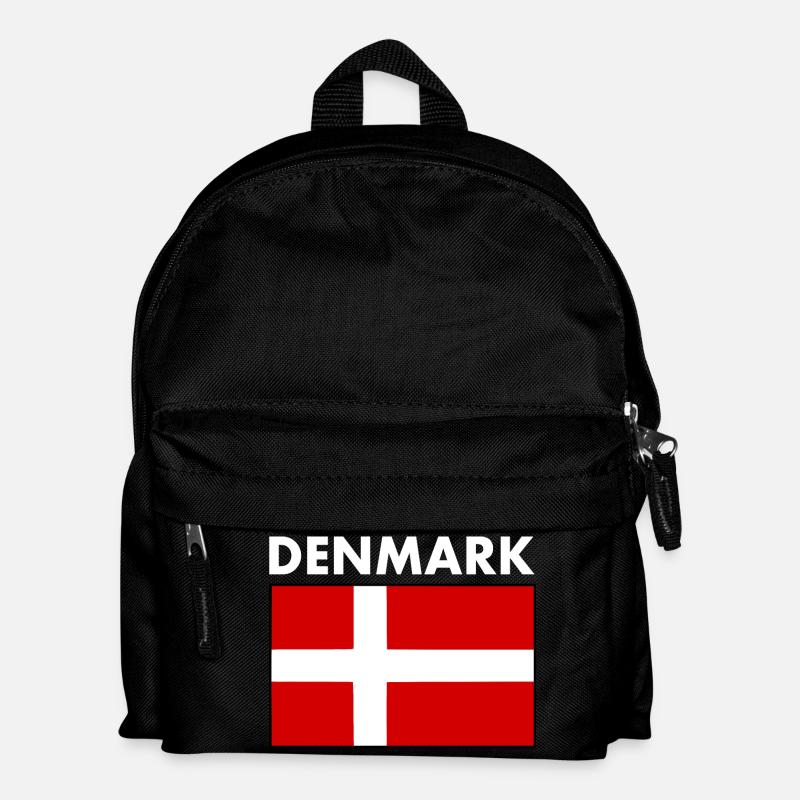 Dänemark - Kinder Rucksack - Schwarz