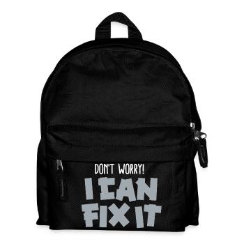 Funny father Duct tape Don't worry! I can fix it - Kids' Backpack - black - Front
