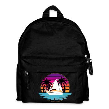 Voilier Marin Voilier - Sac à dos Enfant - noir - Devant