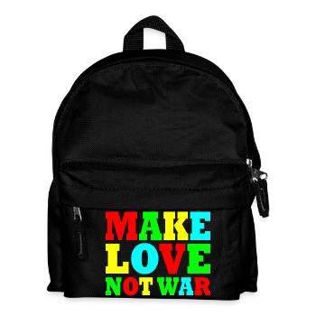 Make love not war - Kinder Rucksack - Schwarz - Vorne