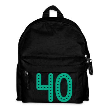 40 JAHRE. 40-jähriges JUBILÄUM. JUBILÄUM 40 JAHRE. 40 - Kinder Rucksack - Schwarz - Vorne