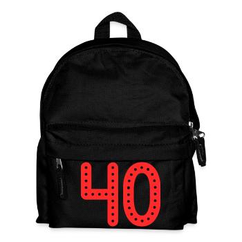 40 JAHRE. 40-jähriges JUBILÄUM. JUBILÄUM 40 JAHRE. 40 - Kinder Rucksack - Schwarz - Vorne