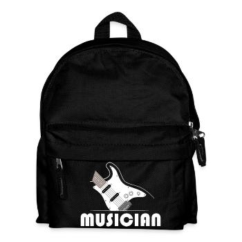 musician musician eGuitar Guitar Band Musician - Kids' Backpack - black - Front