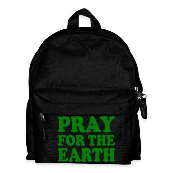 Pray for the earth - Kinder Rucksack - Schwarz - Vorne