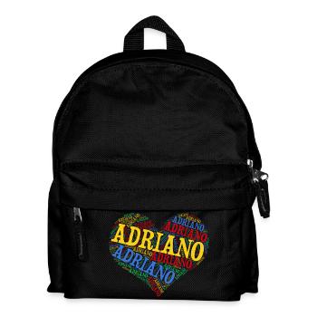 Adriano coeur t-shirt word cloud t-shirt - Sac à dos Enfant - noir - Devant