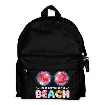 summer holidays, summer, hello summer - Kids' Backpack - black - Front