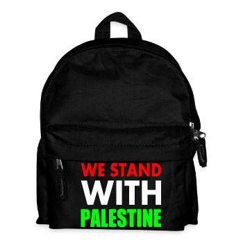 We stand with palestine - Kids' Backpack - black - Front