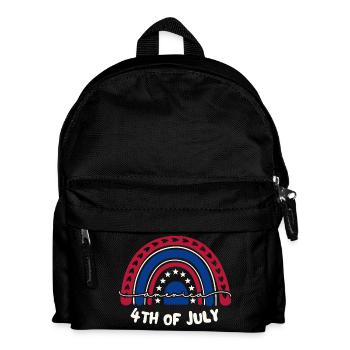 4. Juli, Unabhängigkeitstag - Kinder Rucksack - Schwarz - Vorne