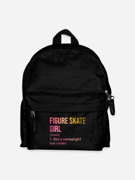 Eiskunstlauf Eiskunstlauf Eiskunstlauf Eiskunstlauf - Kinder Rucksack - Schwarz