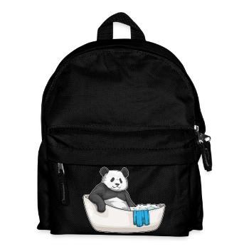 Panda Bathing Bathtub - Kids' Backpack - black - Front