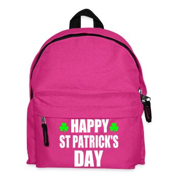happy st patrick's day - Kids' Backpack - fuchsia - Front