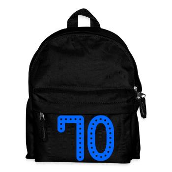 70. 70 ANS. 70e ANNIVERSAIRE. ANNIVERSAIRE 70 ANS. - Sac à dos Enfant - noir - Devant