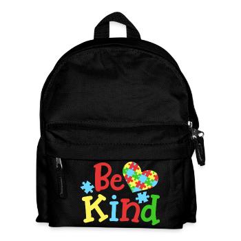 Autismus Bewusstsein - Kinder Rucksack - Schwarz - Vorne