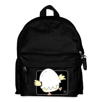 Vogel koreanisch - japanischer Stil 01 - Kinder Rucksack - Schwarz - Vorne
