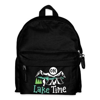 See Camping Zelten - Kinder Rucksack - Schwarz - Vorne