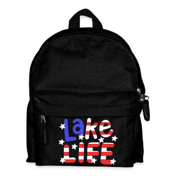 See Natur Seeliebhaber - Kinder Rucksack - Schwarz - Vorne