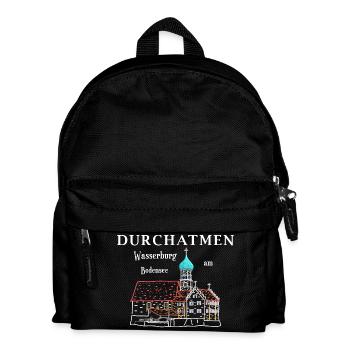 Wasserburg am Bodensee, Durchatmen, Germany - Kids' Backpack - black - Front