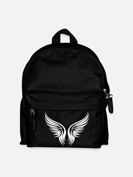 Flügel symbol silhouette - Kinder Rucksack - Schwarz