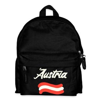 Drapeau de l’Autriche - Sac à dos Enfant - noir - Devant