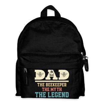 Dad The Beekeeper The Myth The Legend Beekeeping A - Kinder Rucksack - Schwarz - Vorne