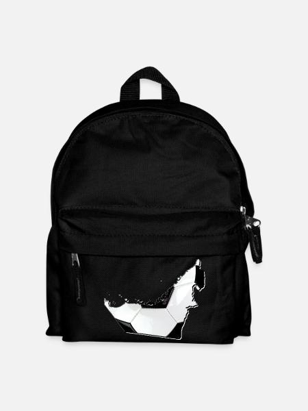 (UAE) Emirates map frames real football - Kids' Backpack - black