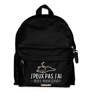 Ich kann nicht, ich habe einen 'Nickerchen'-Notfall - Kinder Rucksack - Schwarz - Vorne