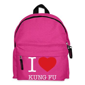 I LOVE KUNG FU - Kids' Backpack - fuchsia - Front
