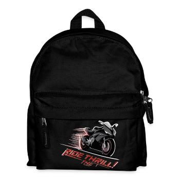 SURFEZ SUR LE FRISSON - Sac à dos Enfant - noir - Devant