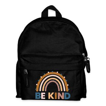 Be kind funny shirt - Kids' Backpack - black - Front