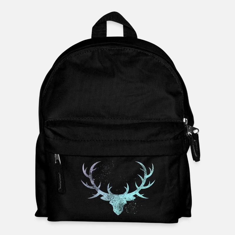 Geweih - Kinder Rucksack - Schwarz