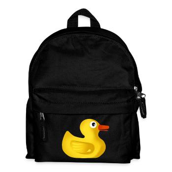 Canard en caoutchouc mignon - Sac à dos Enfant - noir - Devant