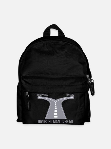 Philippinen oder Thailand Geschiedener Mann über 50 - Kinder Rucksack - Schwarz