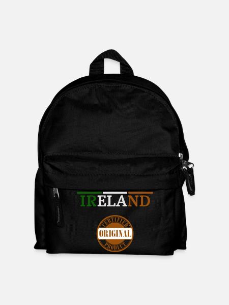Flagge von Irland, Irish Pride - Kinder Rucksack - Schwarz
