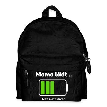 Mama lädt... bitte nicht stören – Humor für Mamas - Kinder Rucksack - Schwarz - Vorne