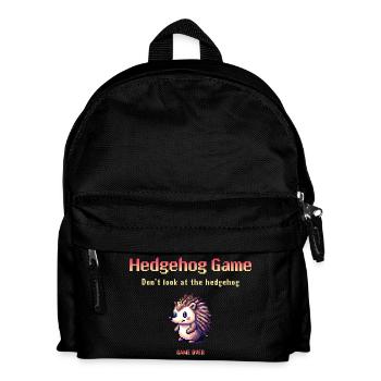 Hedgehog Game – Ne regardez pas le hérisson - Sac à dos Enfant - noir - Devant